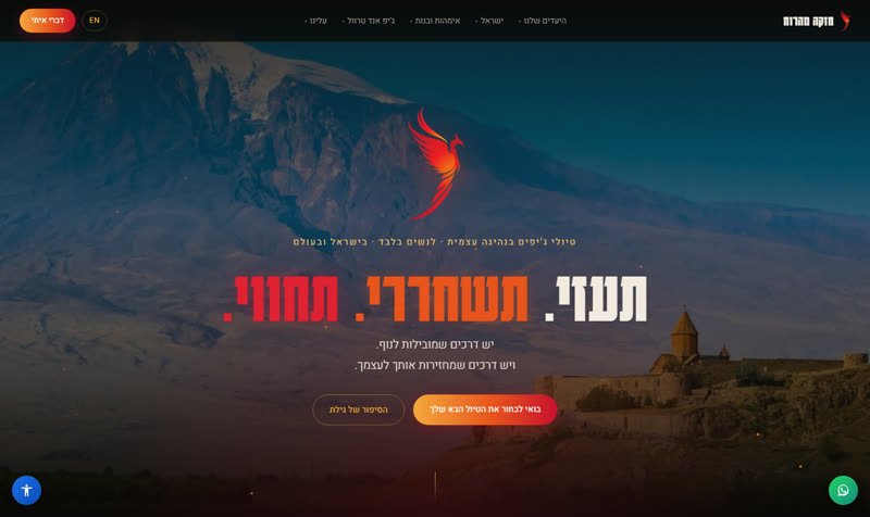 אתר המותג חזקה מהרוח, טיולי ג'יפים לנשים