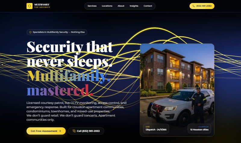 אתר Multifamily Top Security, אבטחה לקהילות מגורים